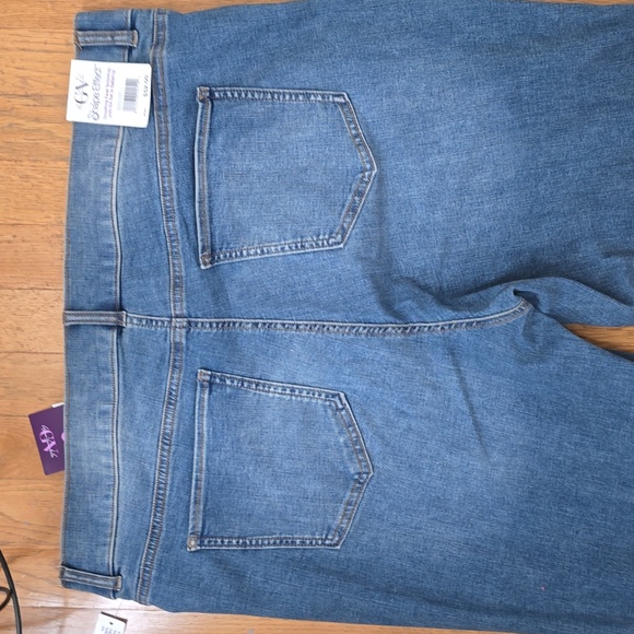 GLORIA VANDERBILT WOMEN'S PLUS SIZE BLUE SLIP-ON JEANS SIZE 18W - Picture 15 of 15
